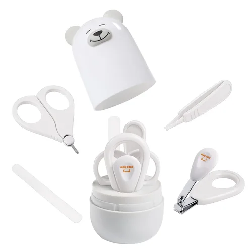 Vista 7 de Juego de cortaúñas para bebé con bonito estuche, kit de lima de uñas y uñas de los pies para manicura y pedicura para recién nacidos, regalo de aseo