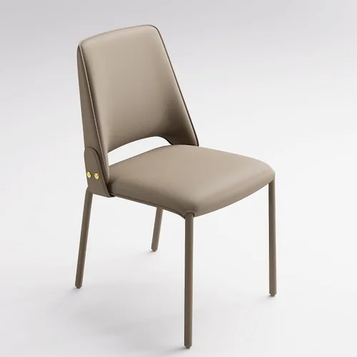 Vista 10 de YOUNIKE Silla de comedor moderna de lujo negra tapizada de piel sintética, cómoda silla de cocina sin brazos con respaldo para restaurante, mesa