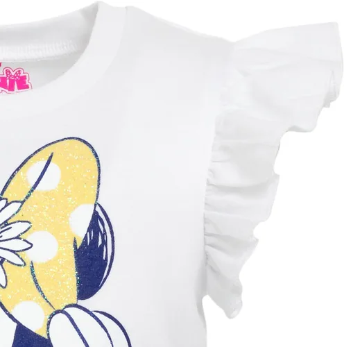 Vista 5 de Disney Minnie Mouse - Conjunto de camiseta y pantalones cortos para niñas pequeñas