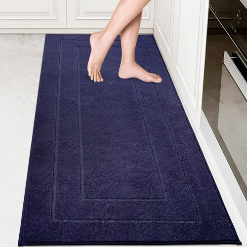 Vista 22 de PURRUGS Alfombra de cocina lavable a máquina, de 24 x 35.5 pulgadas, antideslizantes, antideslizantes, tapetes de pie suaves y superabsorbentes