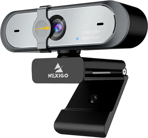 Vista 11 de NexiGo Certificada para Zoom, N950P (Gen 2) Cámara Web Zoomable 4K, Control Remoto RF, Sensor Sony_Starvis, Zoom Digital 5X, Cámara Web Profesional