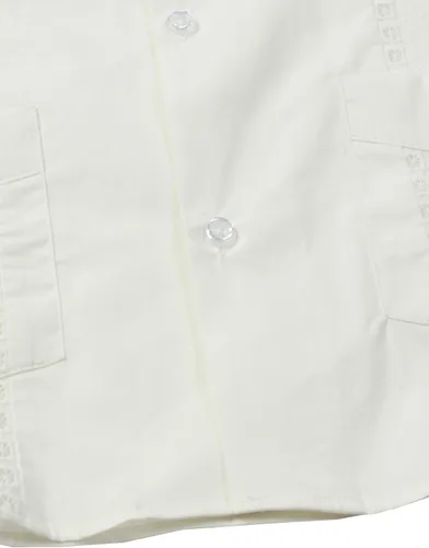 Vista 5 de JOGAL Camisas de guayabera cubana de manga corta con botones para la playa