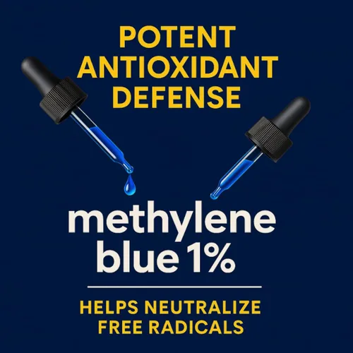 Vista 5 de b.Ready Azul de metileno 1% grado USP - Gotas líquidas de grado farmacéutico con soporte de electrolitos - 2 onzas líquidas (2.0 fl oz) - Probado