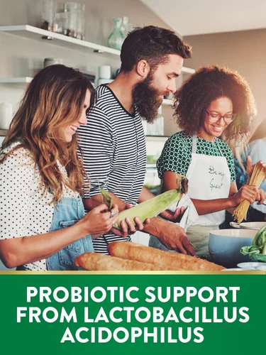 Vista 4 de Probióticos para hombres y mujeres Apoyo digestivo 500 millones de UFC 100 cápsulas Acidophilus Por Nature's Truth