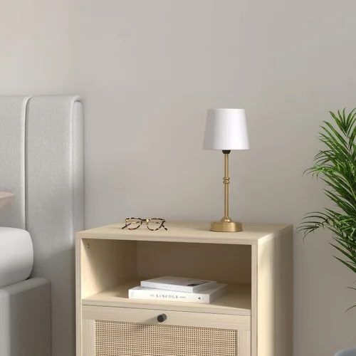 Vista 2 de O’Bright Seraph - Lámpara de mesa LED inalámbrica con regulador, batería recargable incorporada, 3 niveles de brillo, lámpara de mesa para patio