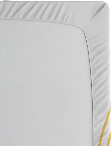 Vista 5 de Lunarable Sábana bajera geométrica, composición geométrica con estampado temático de cosmos de flor de la vida, ropa de cama de tela decorativa