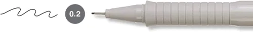 Vista 5 de Faber-Castell Ecco Pigment - Bolígrafo de punta de fibra, 0.008 in, color negro