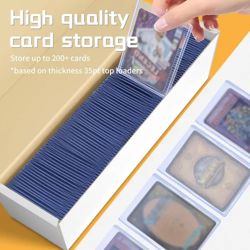 Vista 3 de Caja de almacenamiento de tarjetas coleccionables para toploader, caja de almacenamiento de tarjetas de béisbol, 6 cajas de almacenamiento