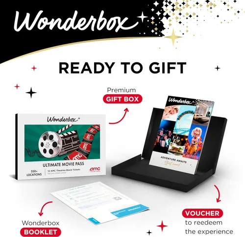 Vista 2 de Wonderbox - Regalo de noche de cine AMC - 12 entradas de película- Para 1