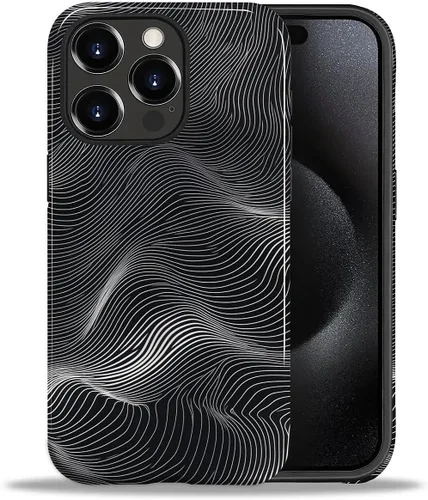 Vista 104 de ZHEGAILIAN Funda para iPhone 11, carcasa dura a prueba de golpes + silicona suave 2 en 1 híbrida, parachoques a prueba de caídas - Vidrio manchado