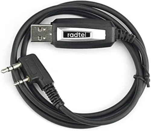 Vista 5 de radtel Cable de programación USB para RT-920 RT-470 RT-470X, UV-K5 RT-590, compatible con RT12 RT-910B RT-860 RT-493 UV9D RT-900 RT-4D Walkie Talkie