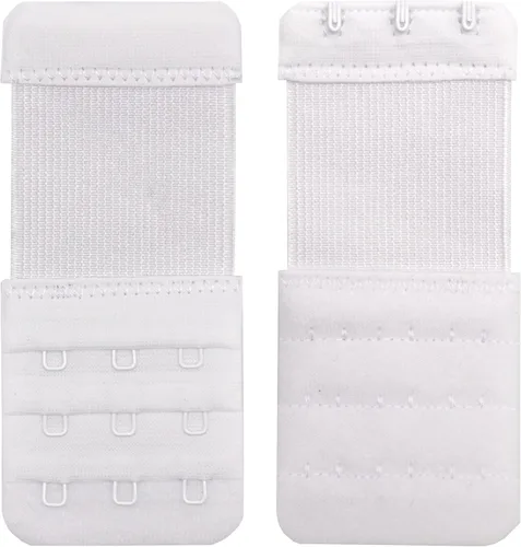 Vista 6 de LeonHien Extensor de brasier para mujer, 2 ganchos, 3 ganchos, 4 ganchos, elástico, suave y cómodo, extensión de correa de brasier