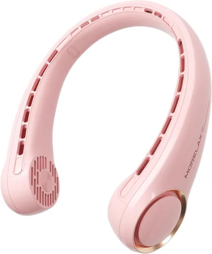 Vista 10 de Ventilador de cuello portátil recargable, ventilador personal de enfriamiento de cuello, ventilador manos libres sin aspas, ultra silencioso, 3