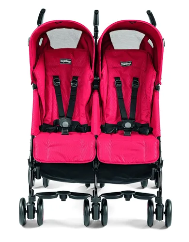 Vista 2 de Peg Perego Pliko - Cochecito de bebé pequeño, color rojo