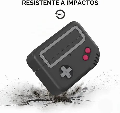 Vista 5 de TRONWIN Funda de silicona para Airpods Pro 2 con diseño de máquina de juego, funda protectora para Airpods Pro 2022