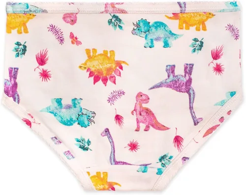 Vista 2 de Burt's Bees Baby Toddler Girls' Underwear, Organic Cotton Panties, Tag-Free Comfort Briefs, Pack of 12
