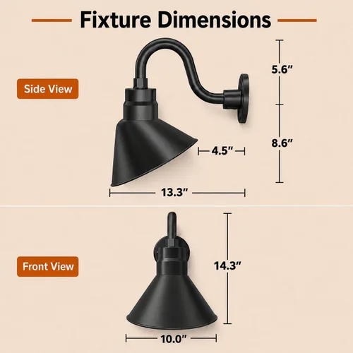 Vista 4 de Artefactos de iluminación cuello de cisne con ledes integradas con brazo de cuello de cisne de 15 in, AA-AS10-19GN, 13.00watts, 120.00 volts