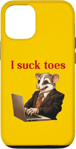 Vista 25 de Funda para iPhone 12 Pro Max Funny Feet Lover Lamiendo los dedos del pie Humor extraño I Chuck Toes