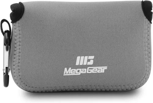 Vista 10 de MegaGear Funda de neopreno ultra ligera para cámara compatible con Panasonic Lumix DMC-ZS7 - Negro
