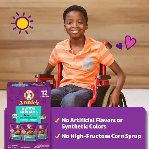 Vista 54 de Annie's Organic Chocolate Bunny Graham Snacks, 7.5 onzas