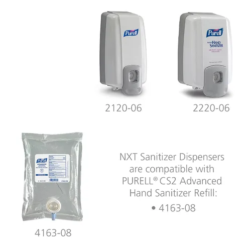 Vista 2 de Purell 2120-06 NXT Dispensador ahorrador de espacio, gris paloma (Paquete de 6)