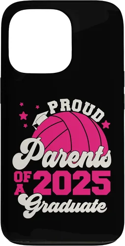 Vista 9 de iPhone 16 Parents of a 2025 Graduate Senior Graduation Volleyball Case