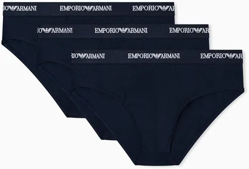 Vista 4 de Emporio Armani calzoncillos de algodón, 3 unidades, para hombre Negro/Blanco/Rojo