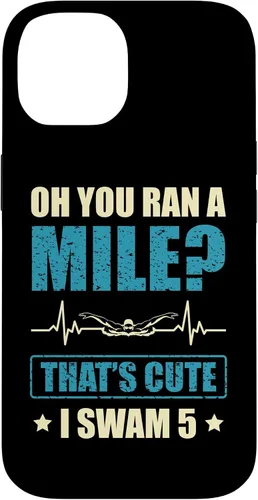 Vista 4 de Funny Swimmer I Swam 5 Hilarious Swimming Case for iPhone 16