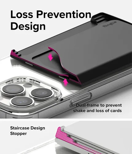 Vista 8 de Ringke Soporte magnético para tarjetas de ranura lateral [compatible con MagSafe Wallet] Cartera ligera y rígida para teléfono celular, accesorios