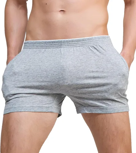 Vista 4 de Pantalones cortos de pijama para hombre con bolsillos