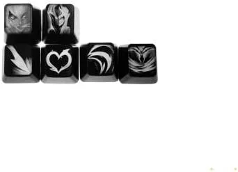 Vista 9 de League of Legends Teclas Personalizadas (Campeón Evelynn) - Grabadas con Láser con el Retrato, Pasiva y Habilidades de Cada Campeón. Compatible
