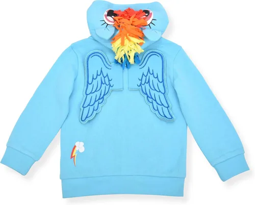Vista 2 de Hasbro My Little Pony Girls Rainbow Dash Twilight Sparkle and Pinkie Pie Zip Up Hoodie for Toddler and Little Kids