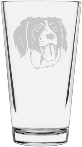 Vista 441 de Podenco Canario - Vaso de pinta de 16 onzas con temática de perro personalizado