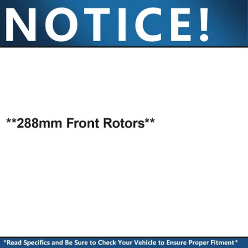 Vista 232 de Detroit Axle - Rotores de freno delantero para 04-13 Mazda 3 Rotores de frenos de disco 06-15 Mazda 5 Reemplazo: Rotor regular delantero de 11.81