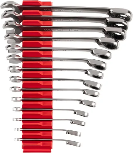 Vista 19 de TEKTON Juego de llaves combinadas de trinquete reversibles, 11 piezas