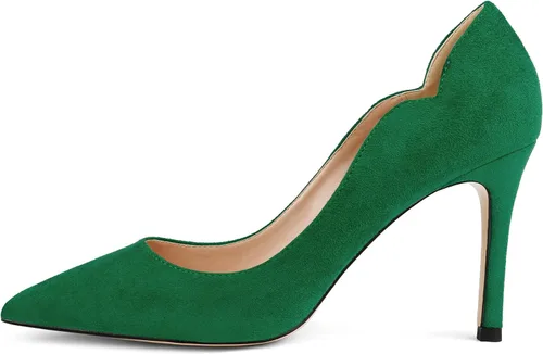 Vista 2 de JOY IN LOVE Zapatos Claros para las Mujeres Tacones Puntiagudos Deslizamiento en los Lados Transparente Bombas