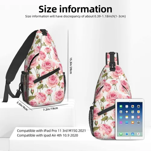 Vista 2 de Famame Mochila bandolera para el pecho, bolsa de hombro, gimnasio, ciclismo, viajes, senderismo, mochila para hombres y mujeres, Multicolor 36