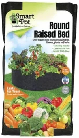 Vista 4 de Park Seed Smart Pot - Maceta de tela, capacidad de 3 galones, color negro