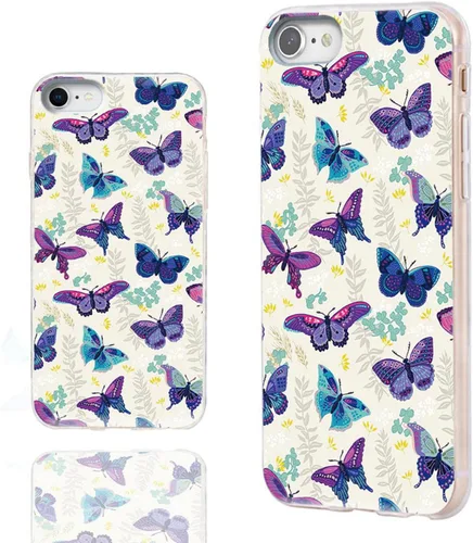 Vista 24 de Funda protectora delgada de goma TPU suave para iPhone SE 2022/2020/8/7/6S/6, funda protectora de goma TPU suave, lindo perro corgi de dibujos Un
