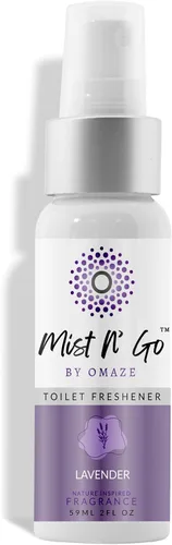 Vista 23 de Mist N' Go by Omaze - Aerosol de Baño de Viaje para Inodoro Eliminador de Olores - Aerosol de Inodoro de Viaje para Ambientador de Aire de Baño