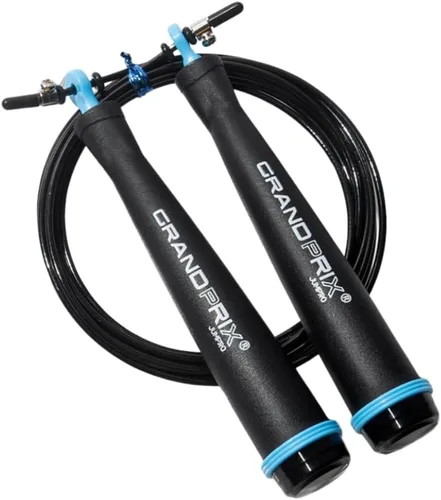 Vista 12 de Cuerda de saltar para hombres y mujeres (serie Grand Prix Ultra Speed) – Cuerda de alambre ajustable para CrossFit, boxeo y entrenamiento de fitness