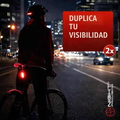 Vista 2 de Paquete de 2 luces traseras para bicicleta, fácil instalación de luces traseras de bicicleta, luces de bicicleta recargables USB C para conducción