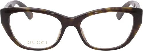 Vista 2 de Gucci GG0813O 002 - Lentes para mujer montura óptica de borde completo Havanadorado 2047in Havana Transparente Habana