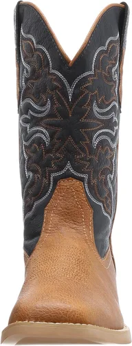 Vista 2 de ROPER Mens Classic Square Toe Casual Botas Mid Calf - Marrón