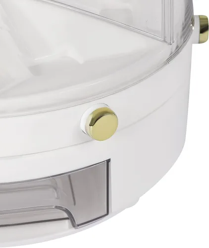 Vista 7 de Dispensador de almacenamiento de granos, dispensador de alimentos secos giratorio de 360°, dispensador de almacenamiento de cereales, contenedor