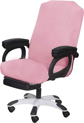 Vista 36 de SARAFLORA - Funda para silla de oficina - Grande, color negro - Funda extraíble para computadora con cremallera, universal, giratoria