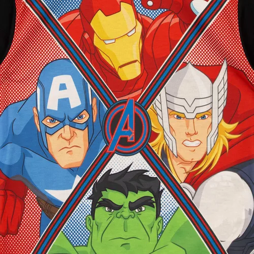 Vista 3 de Marvel Pijama de Iron Man Capitán América, Thor Hulk, Vengadores para niño