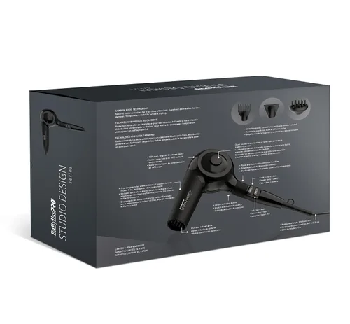 Vista 4 de BaBylissPRO Studio Design Series Sensor - Secador de pelo, 1875 W