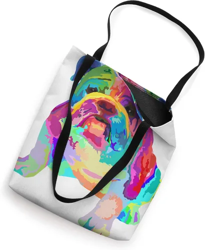 Vista 2 de Dog Lover Gifts - Bolso de mano para mujer, colorido y fresco Bulldog Inglés para hombre