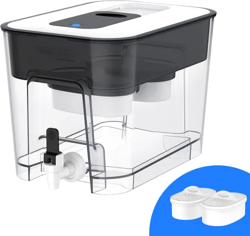 Vista 14 de Waterdrop WFD-22L - Dispensador de filtro de agua grande con 4 filtros, jarra de filtro de agua de 40 tazas, larga vida útil de 200 galones, reduce